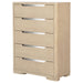 Ladera - 5-Drawer Bedroom Chest Of Drawers - Light Elm - Simple Home Plus