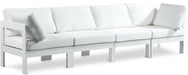 Nizuc - Outdoor Patio 4 Seat Modular Sofa With White Frame - Simple Home Plus