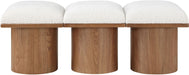 Pavilion - 3 Piece Modular Bench With Brown Base - Simple Home Plus