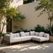 Laguna - 4 Piece 106.5" Upholstered Outdoor Patio Modular Sectional - Simple Home Plus