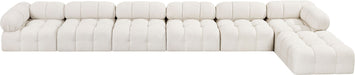 Ames - 7 Piece Boucle Fabric Modular L-Shaped Sectional - Simple Home Plus