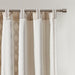 Imani - Cotton Printed Curtain Panel With Chenille Stripe And Lining - Ivory - Simple Home Plus