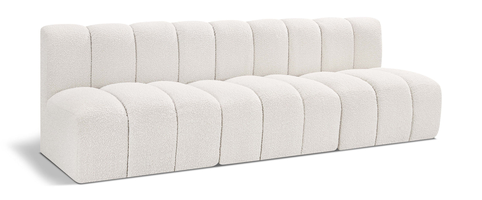 Arc - Boucle Fabric 3 Seats Modular Sofa - Simple Home Plus