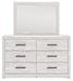 Cayboni - Whitewash - Dresser And Mirror - Simple Home Plus