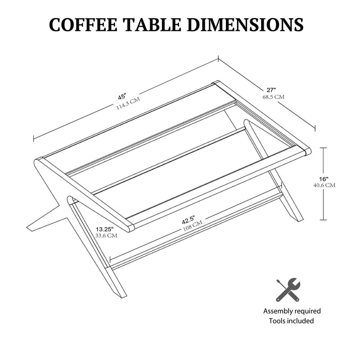 Rocket - Coffee Table - Pecan - Simple Home Plus
