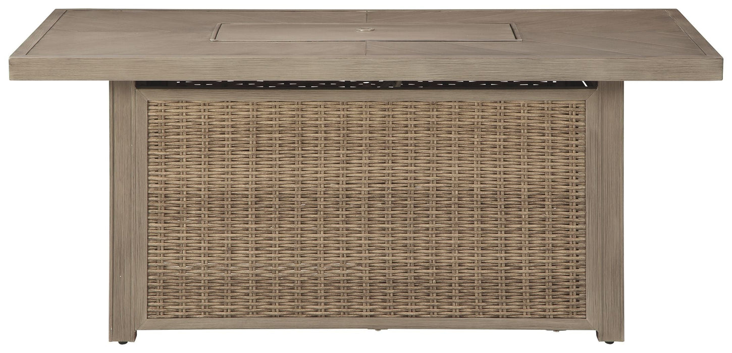 Beachcroft - Rectangular Fire Pit Table - Simple Home Plus