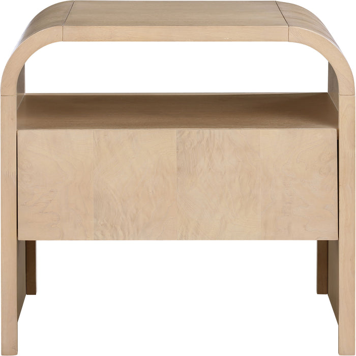 Giada - Solid Wood And Veneer Nightstand - Simple Home Plus