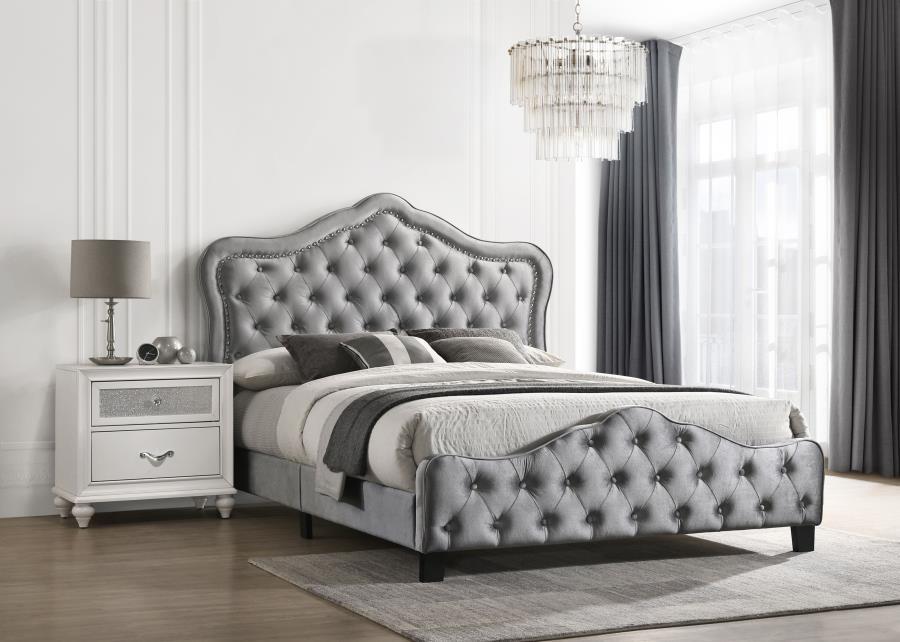 Bella - Upholstered Panel Bed - Simple Home Plus