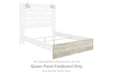 Cambeck - Queen Panel Footboard - Whitewash - Simple Home Plus