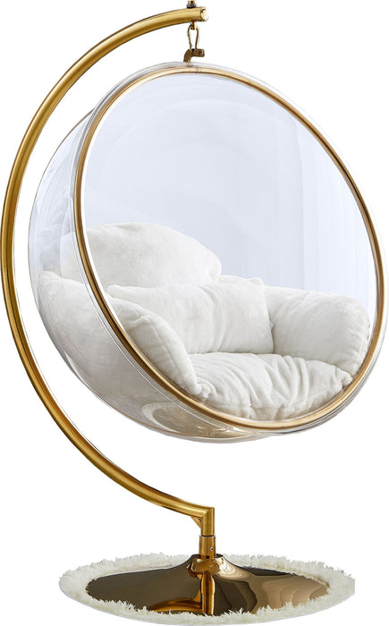 Luna - Swing Accent Chair - White - Simple Home Plus