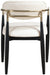 Riccio - Faux Leather Dining Arm Chair (Set of 2) - Black And Gold Frame - Simple Home Plus
