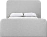 Fira - Linen Textured Fabric Upholstered Bed - Simple Home Plus