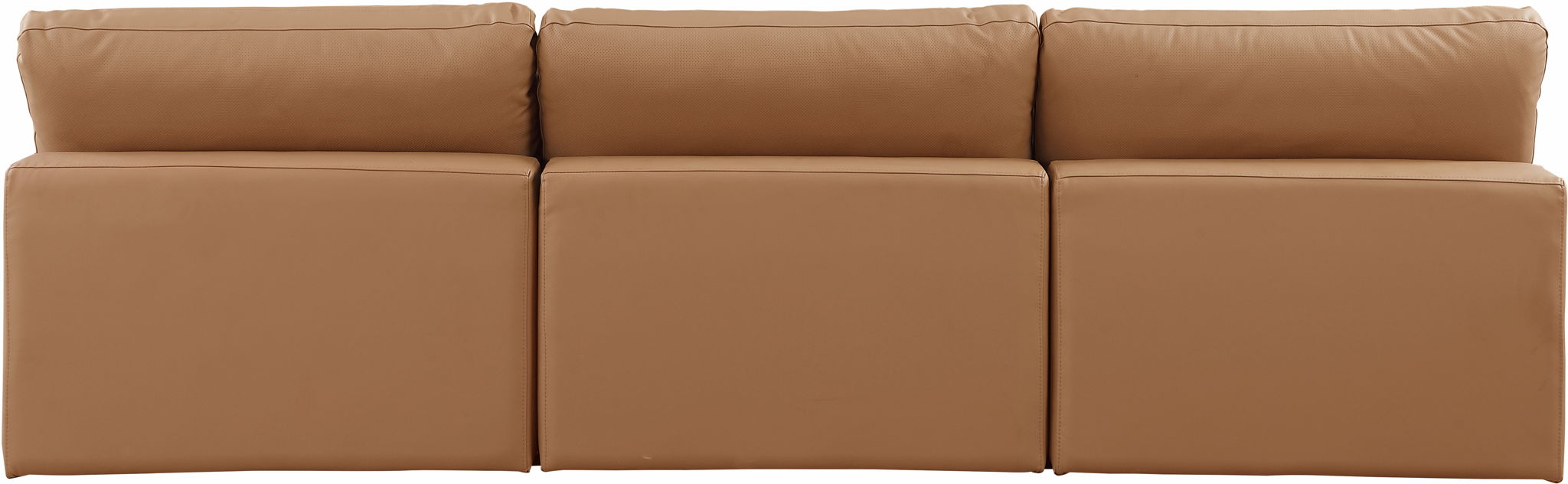 Comfy - Faux Leather Modular Armless Sofa 3 Seats - Simple Home Plus