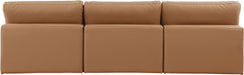 Comfy - Faux Leather Modular Armless Sofa 3 Seats - Simple Home Plus