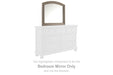 Lettner - Bedroom Mirror - Light Gray - Simple Home Plus