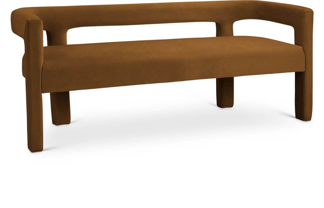 Athena - Velvet Bench - Saddle - Simple Home Plus