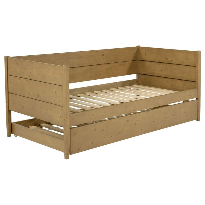 Calinda - Wood Twin Daybed With Trundle - Natural - Simple Home Plus