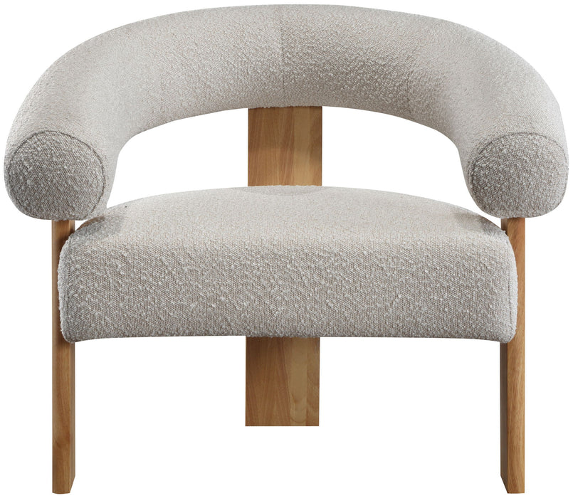 Winston - Accent Chair With Natural Legs - Simple Home Plus
