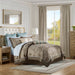 Aubrey - California King Complete Bed (Set of 12) - Blue / Brown - Simple Home Plus