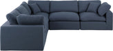 Comfy - 5 Piece Linen Modular Corner Sectional - Simple Home Plus