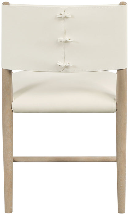 Andie - Vegan Leather Upholstered Dining Chair (Set of 2) - Natural Base - Simple Home Plus