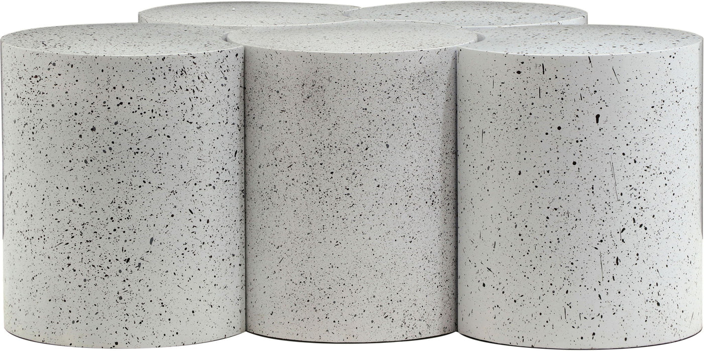 Dimple - 5 Piece Modular Coffee Table - Terazzo Finish - Simple Home Plus