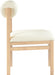 Roundhill - Faux Leather Dining Chair (Set of 2) - Natural Frame - Simple Home Plus