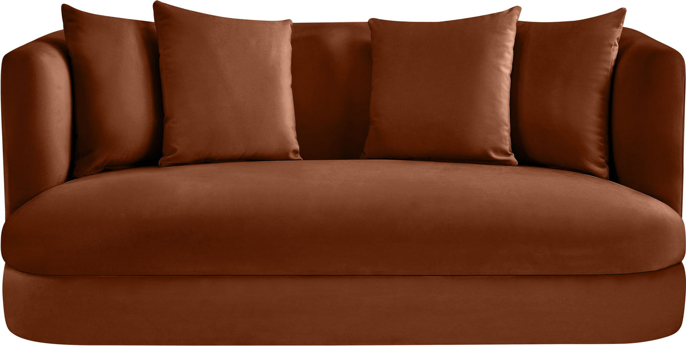 Alder - Loveseat - Cognac - Simple Home Plus