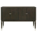 Reseda - 4-Door Dining Sideboard Server With Shelves - Ash Brown - Simple Home Plus