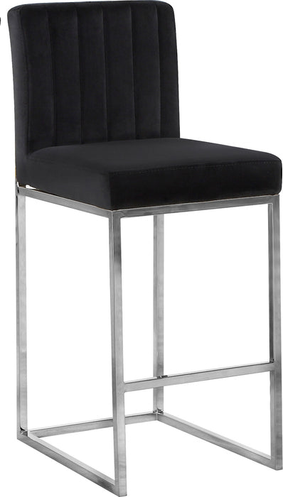 Giselle - Stool with Chrome Legs - Simple Home Plus
