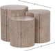 Dimple - 20" 3 Piece Modular End Table - Terazzo Finish - Simple Home Plus