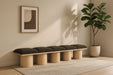 Pavilion - 5 Piece Modular Bench With Natural Base - Simple Home Plus