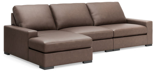 Calden - 3-Piece Sectional With LAF Corner Chaise - Chocolate - Simple Home Plus