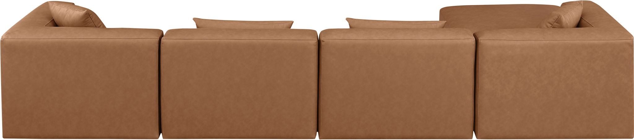 Cube - 5 Piece Modular Sectional With Chaise - Simple Home Plus