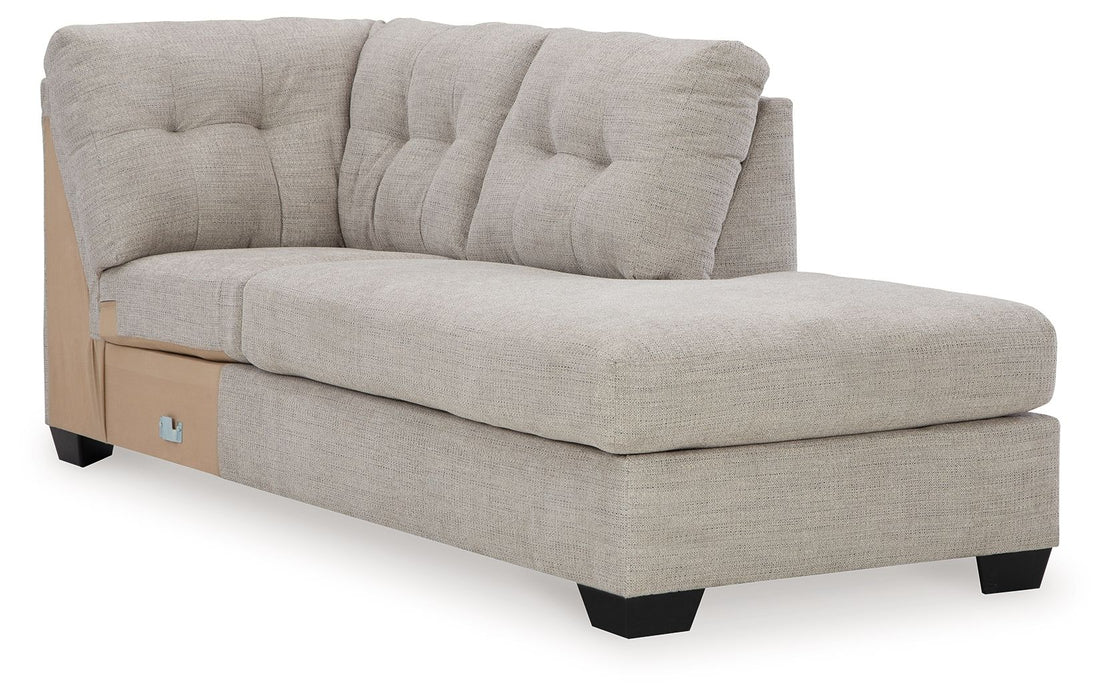 Mahoney - Raf Corner Chaise - Pebble - Simple Home Plus