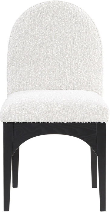 Waldorf - Boucle Dining Side Chair With Black Legs - Simple Home Plus
