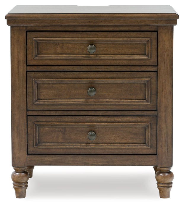 Sturlayne - Brown - Three Drawer Night Stand - Simple Home Plus
