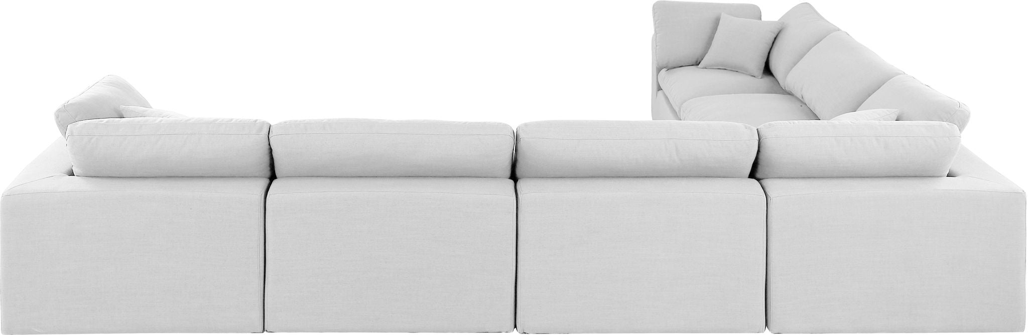 Comfy - 6 Piece Linen Modular Corner Sectional - Simple Home Plus