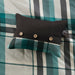 Robbie - 7 Piece Twin Plaid Comforter Set With Bed Sheets - Teal / Black - Simple Home Plus