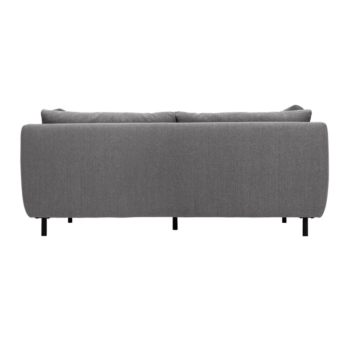 Serenity - 79" Fabric Sofa With Black Metal Legs - Simple Home Plus