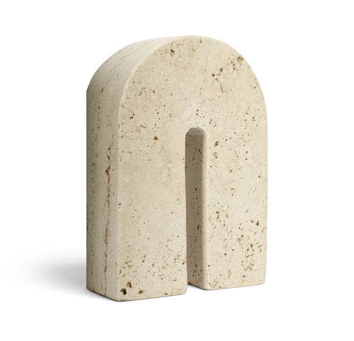 Phillipe - Genuine Travertine Bookend