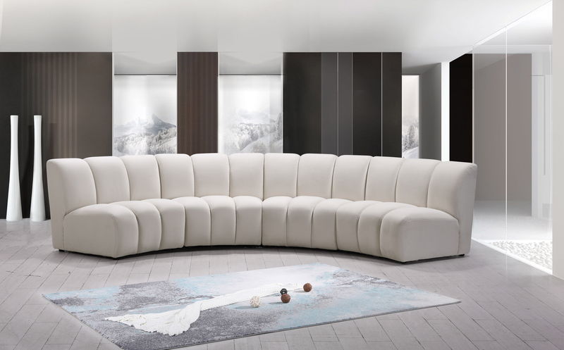 Infinity - 4 Piece Velvet Modular Sectional