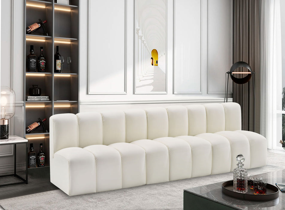 Arc - Faux Leather 3 Seats Modular Sofa - Simple Home Plus