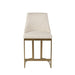 Bryce - Upholstered Counter Stool With Metal Base - Cream - Simple Home Plus