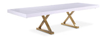 Excel - Extendable Dining Table with Gold Base - Simple Home Plus