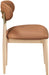 Riccio - Faux Leather Dining Side Chair (Set of 2) - Natural Frame - Simple Home Plus