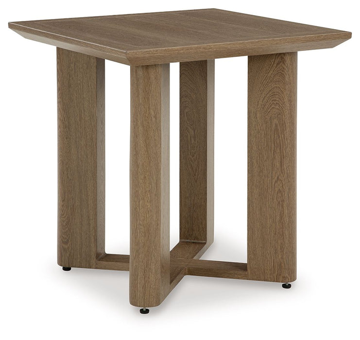 Serene Bay - Dark Brown - Square End Table - Simple Home Plus