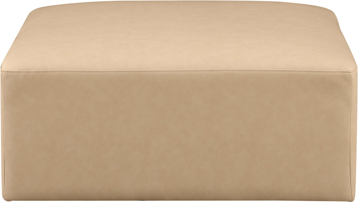 Cube - Ottoman - Tan - Simple Home Plus
