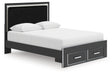 Zuraleus - Upholstered Panel Platform Storage Bed - Simple Home Plus
