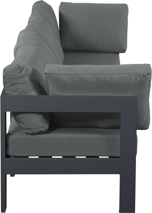 Nizuc - Outdoor Patio 4 Seat Modular Sofa With Gray Frame - Simple Home Plus